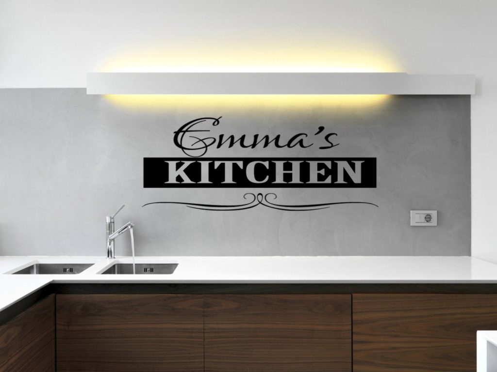 personalised kitchen wall stickers