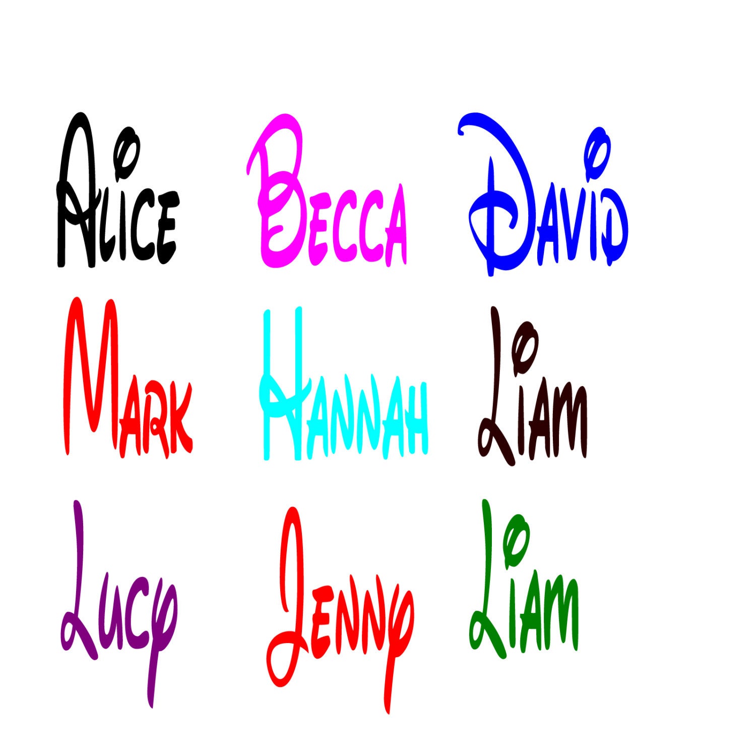 personalised-disney-name-gdirect-wall-stickers-ni